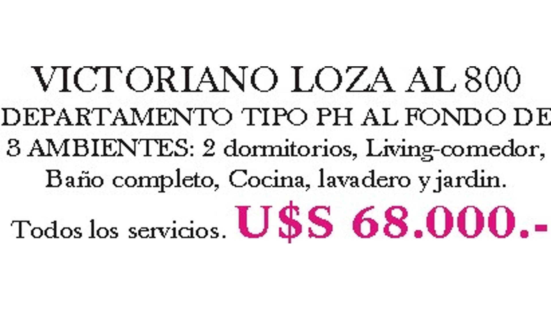 Depto Tipo Casa en Venta al Noroeste