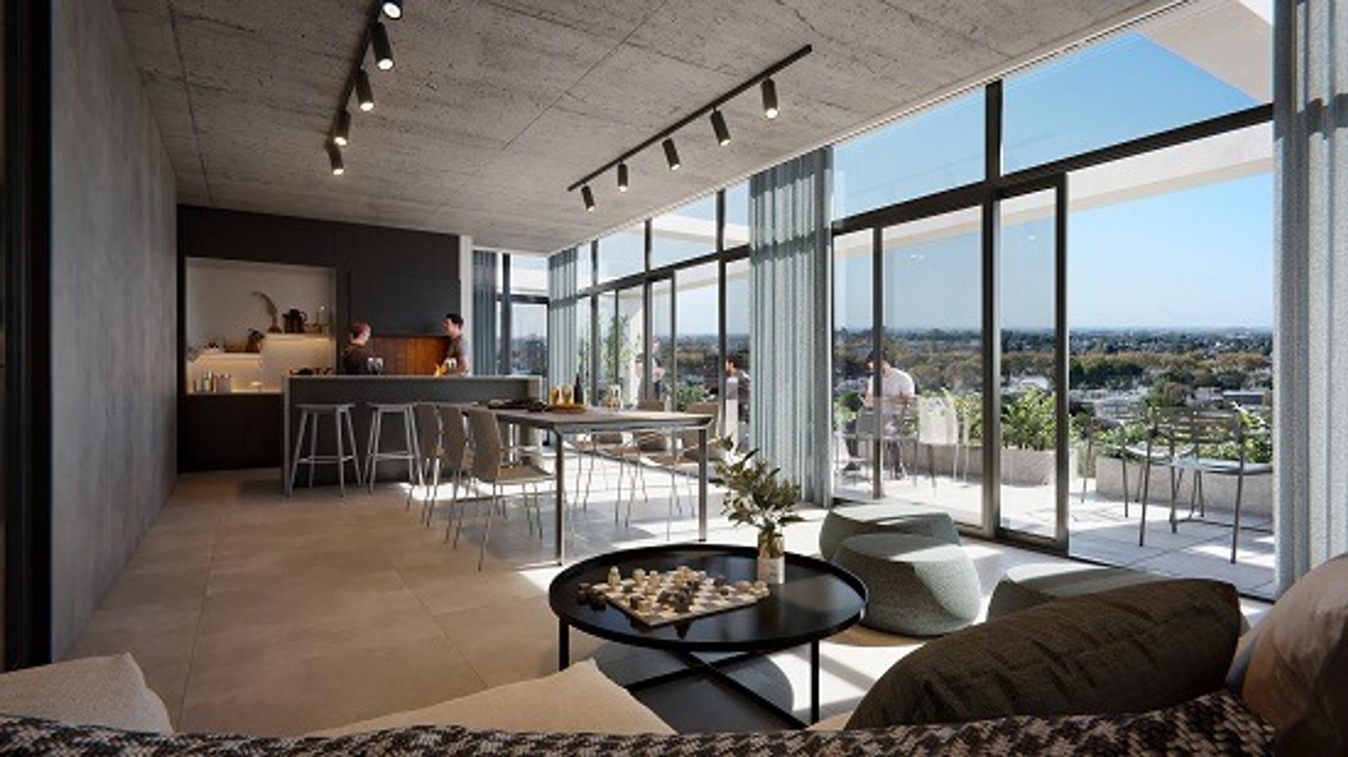 Departamento 2 ambientes con 1 baño