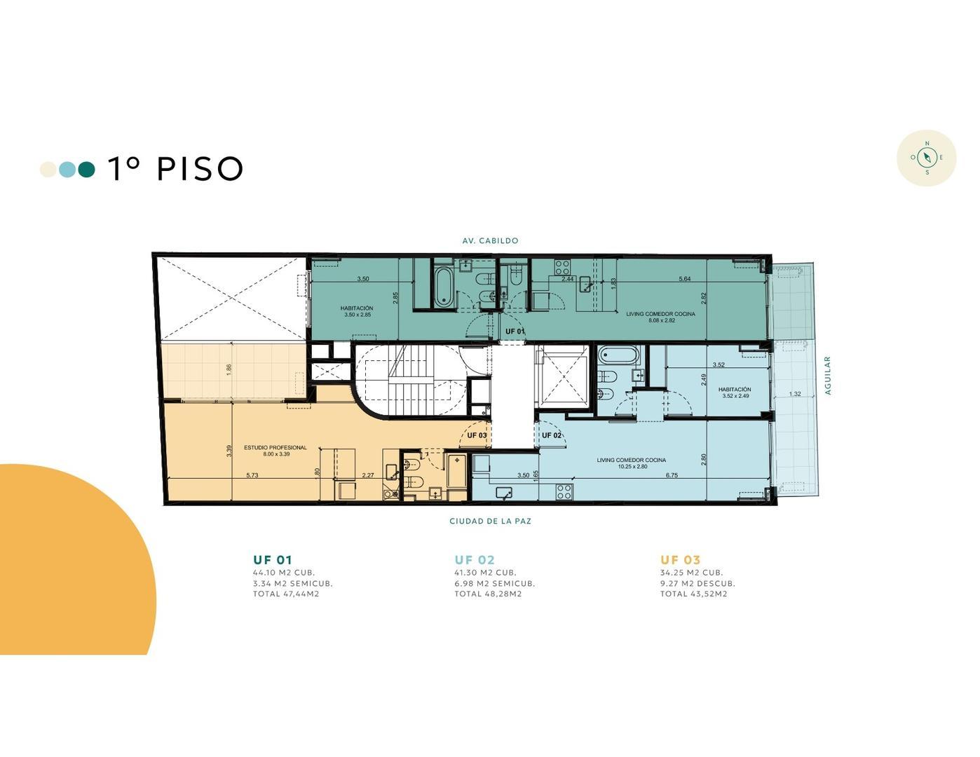 Departamento Monoambiente con 1 baño