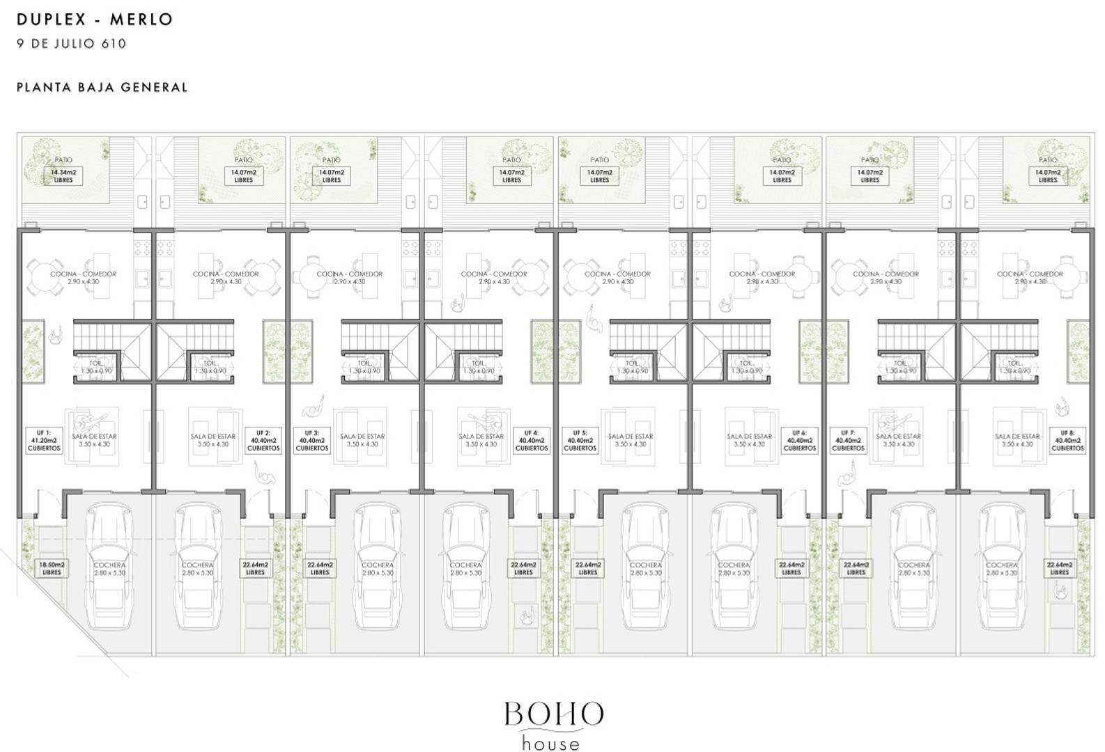 Casa 3 ambientes con 2 baños