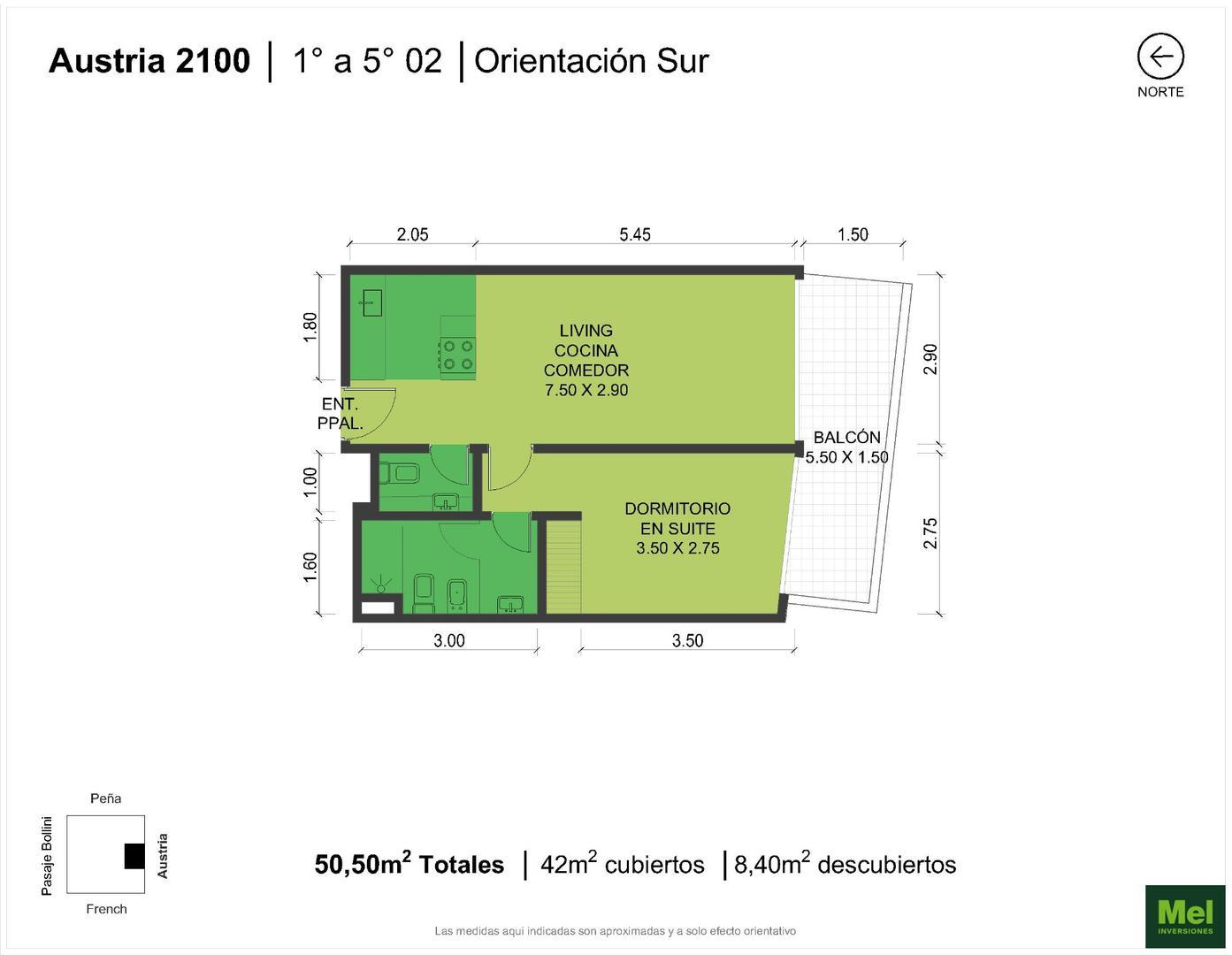 Austria 2100, Piso 1 a 6