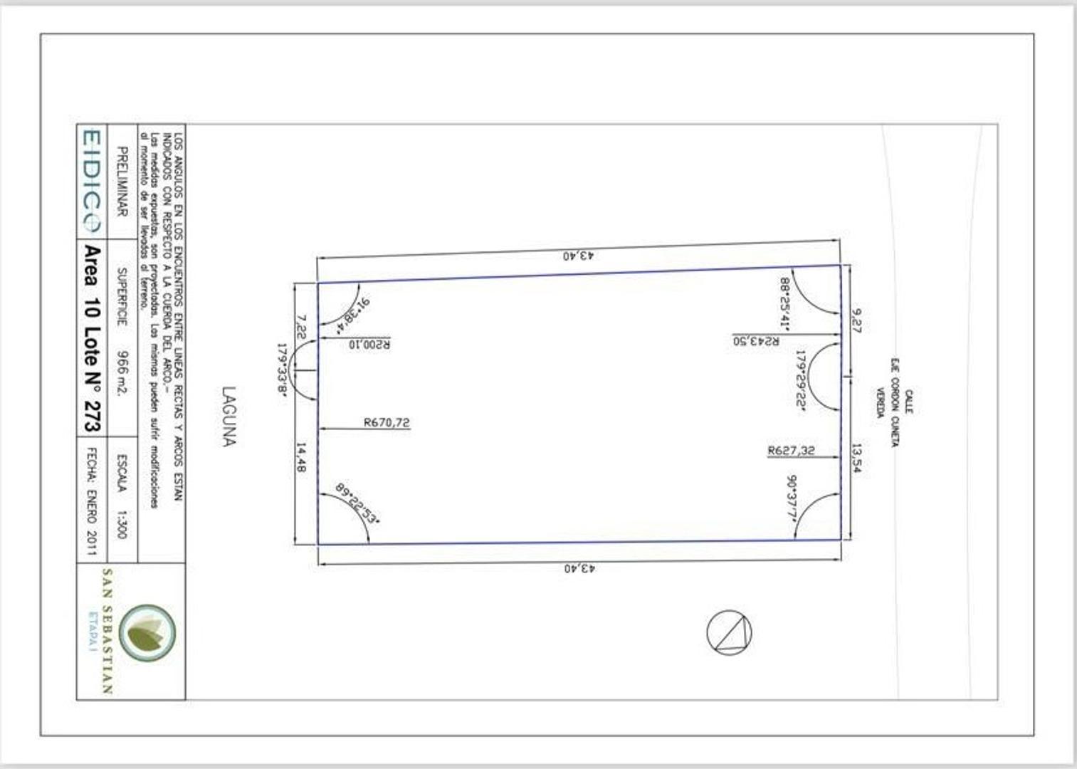 Terreno en Venta en San Sebastian, USD 60.000