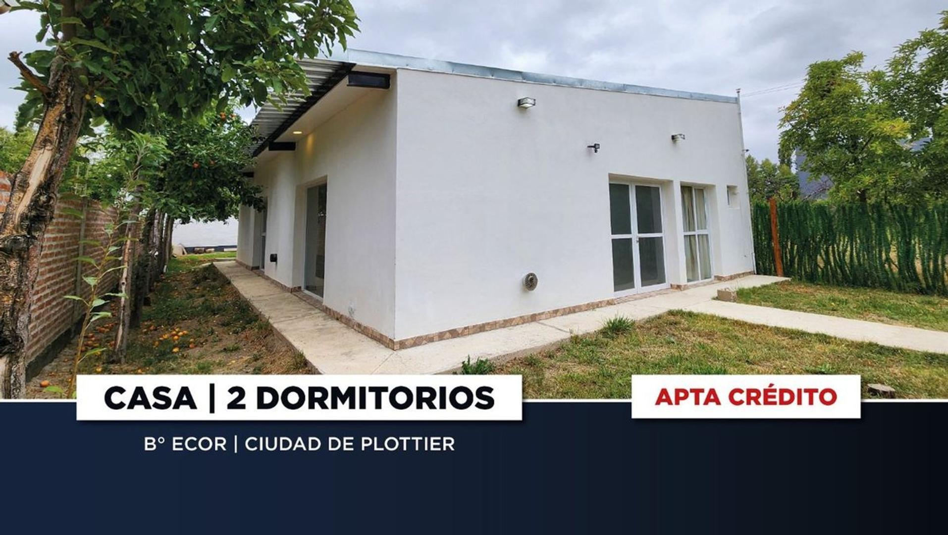 VENTA CASA APTA CRÉDITO 2 DORMITORIOS | PLOTTIER