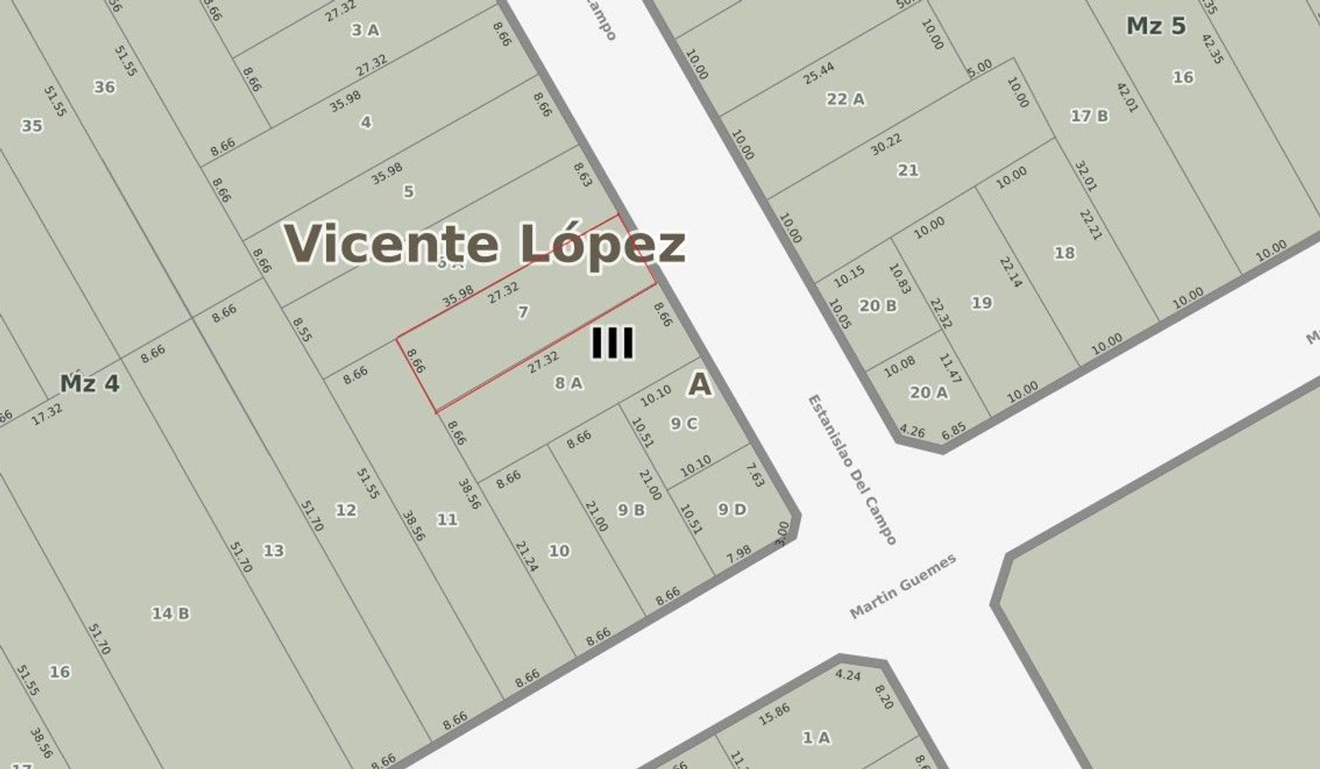 Estanislao del Campo 800