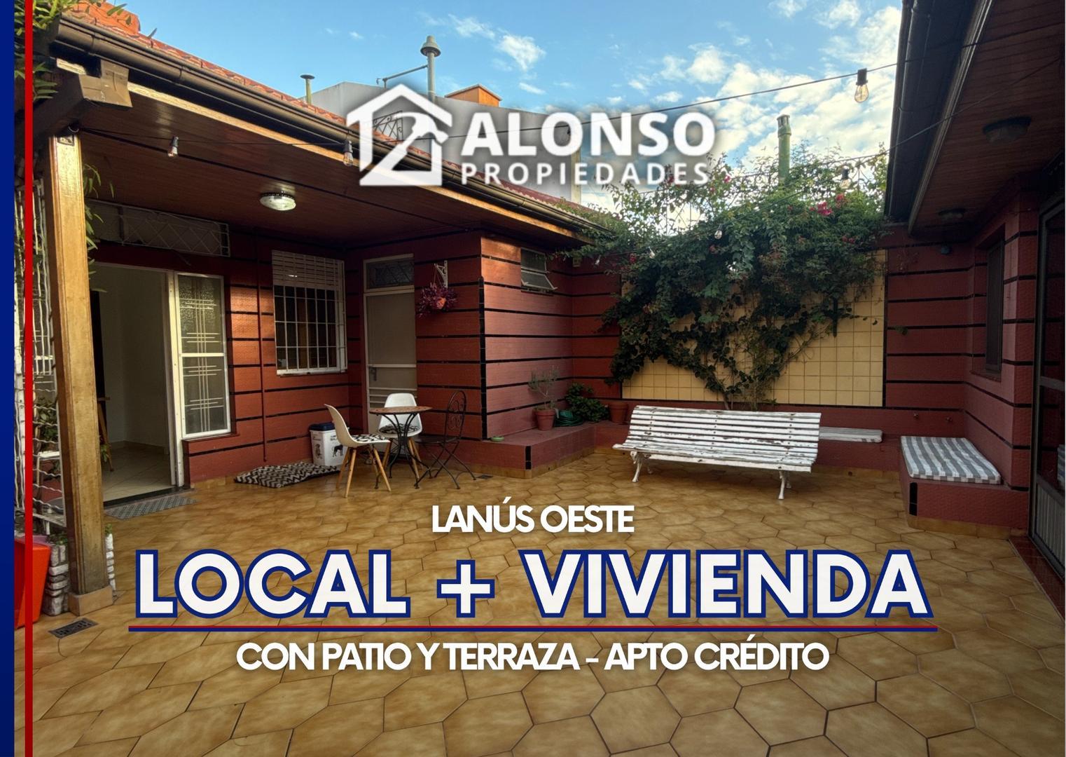 Lote propio con Local + Vivienda en Venta en Lanús Oeste
