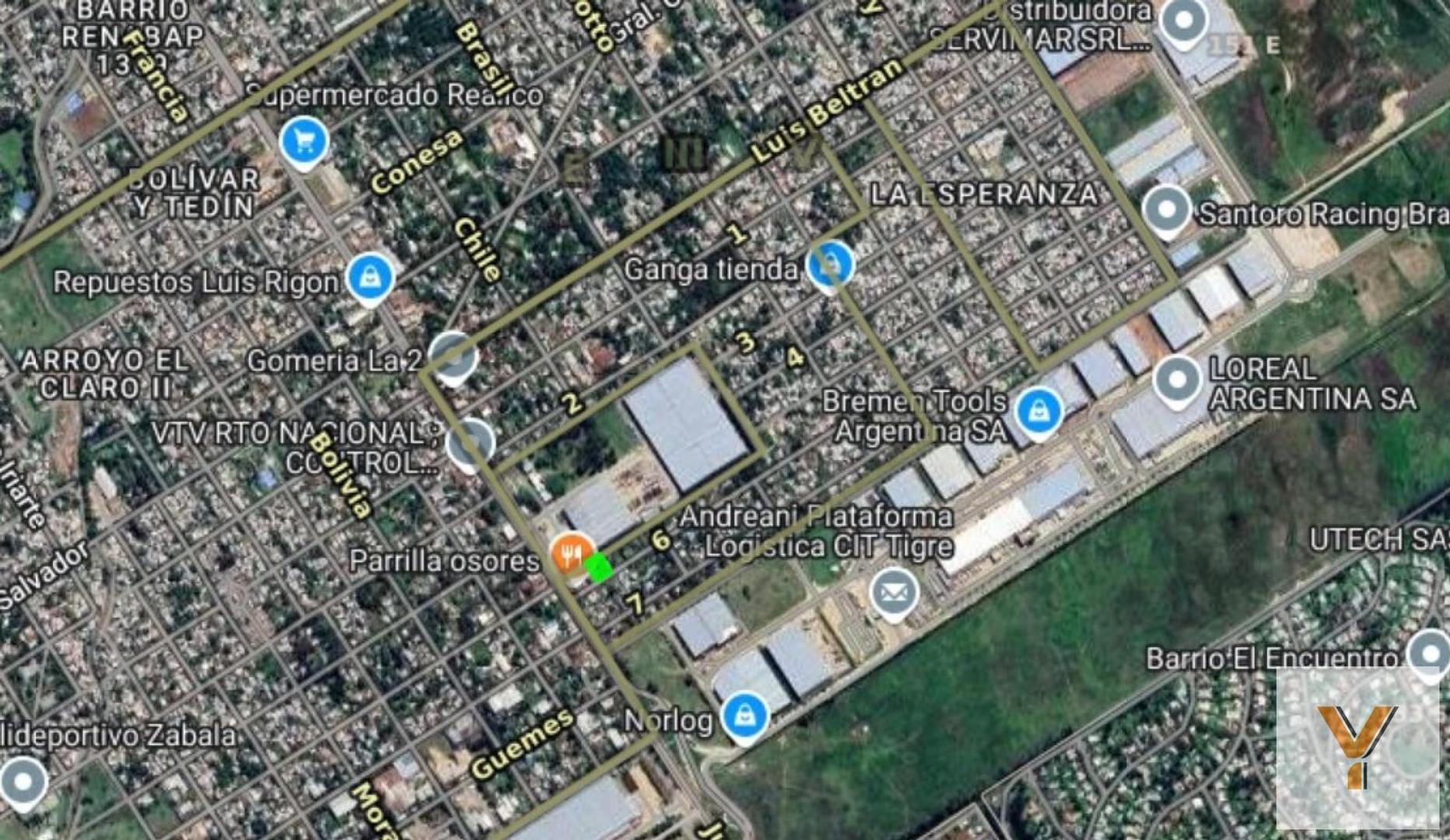 6 e/ Avenida Juan Domingo Perón y Chile