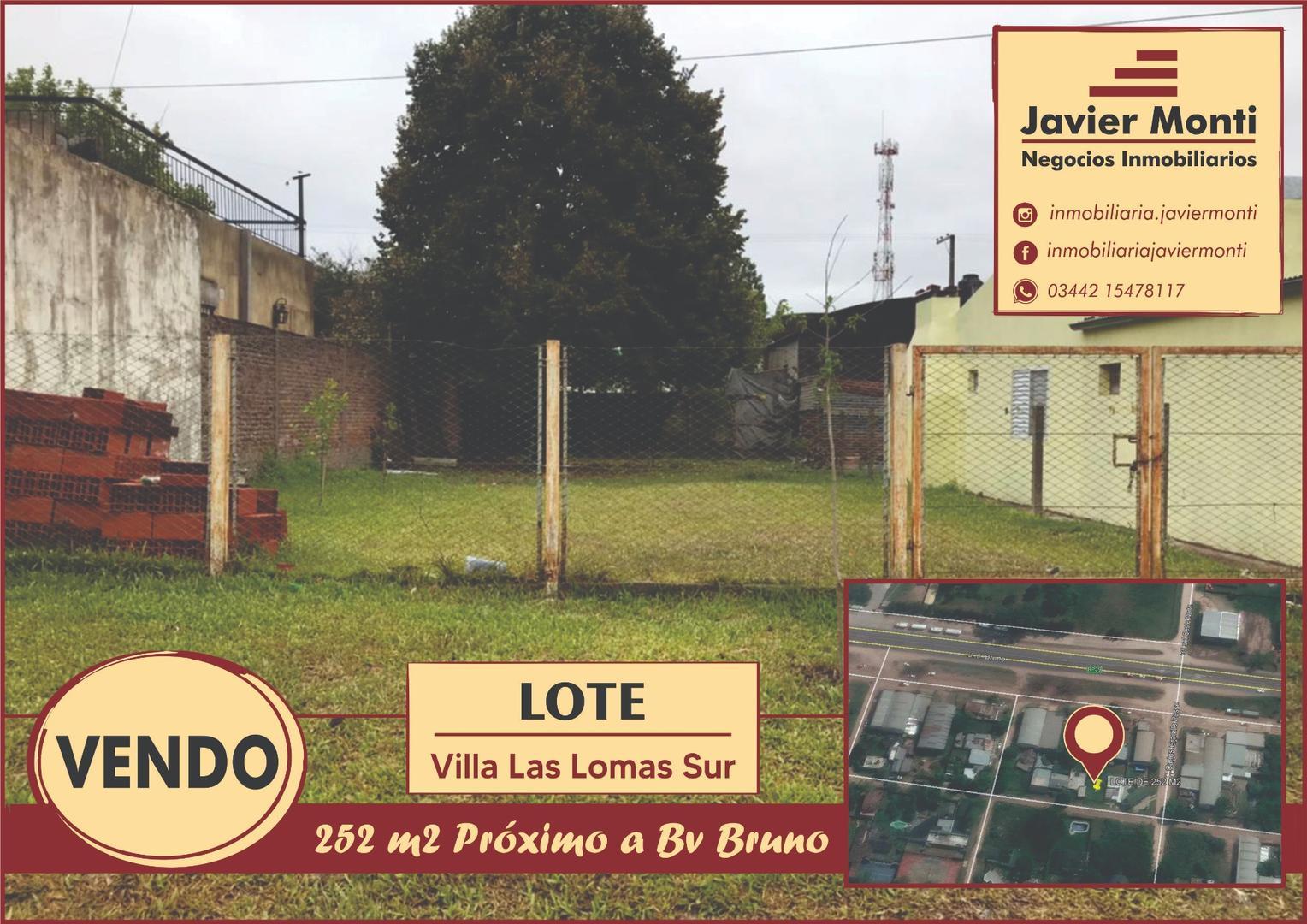 LOTE DE 252 M2 - VILLA LAS LOMAS SUR