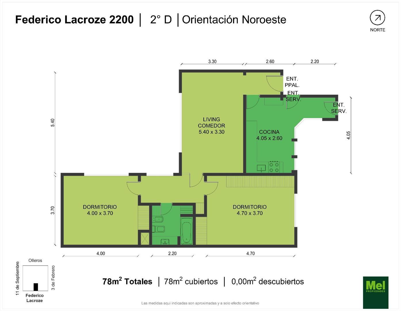 Av Federico Lacroze 2200, Piso 2