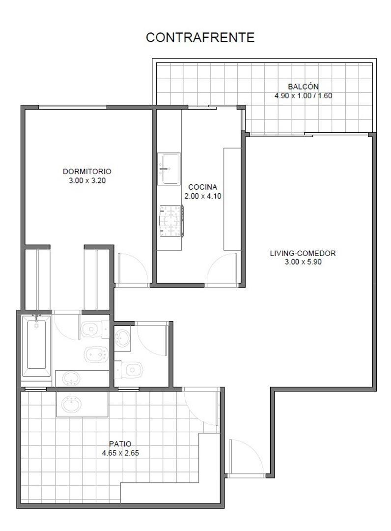 Departamento en Alquiler de 2 ambientes