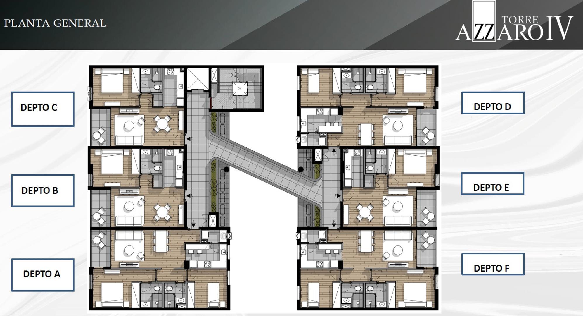 Azzaro Iv 100, Piso 1°