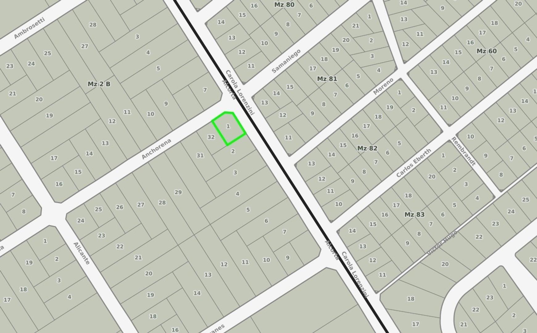 Terreno en Venta en Francisco Alvarez, USD 37.000