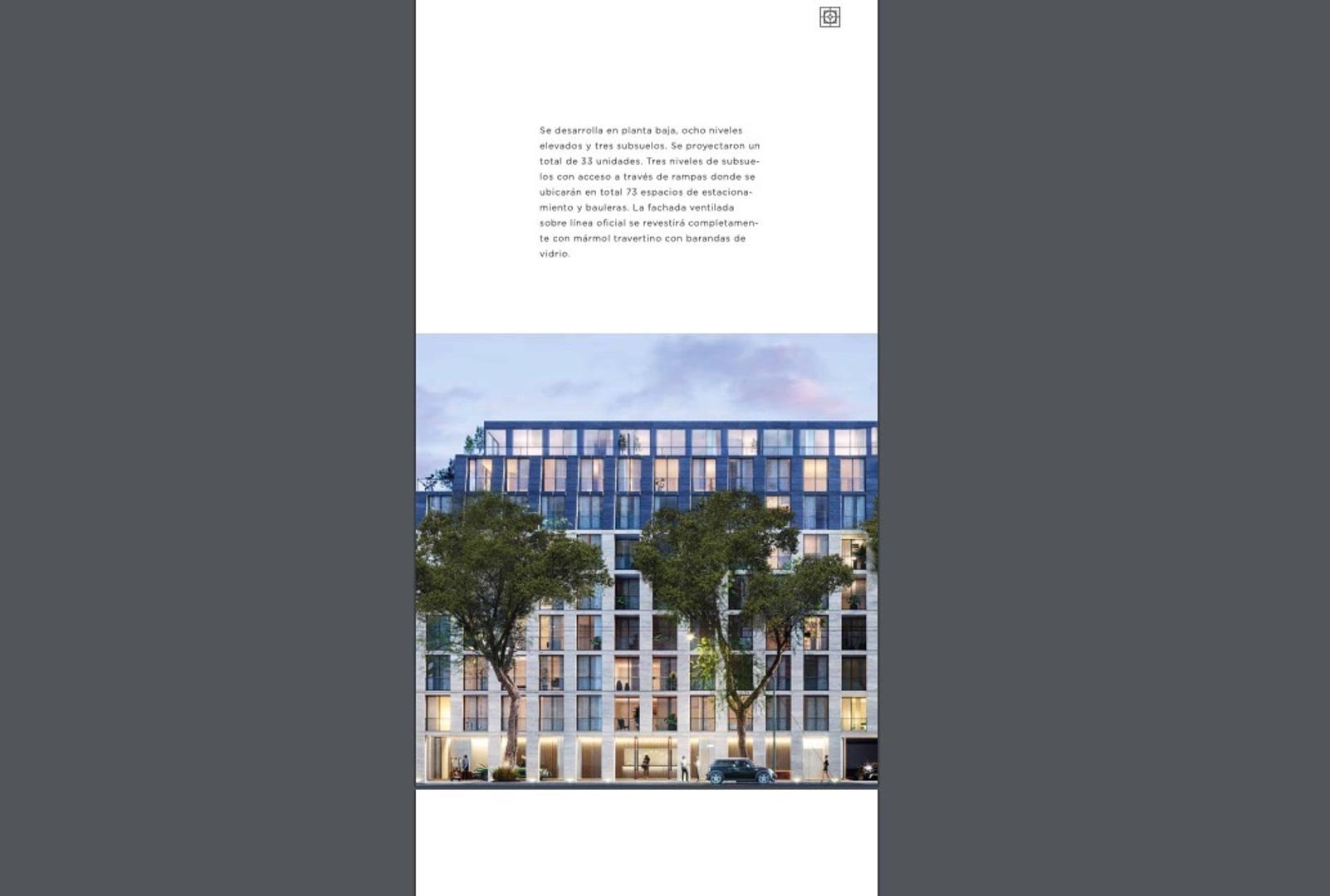 Departamento 2 ambientes con 2 baños