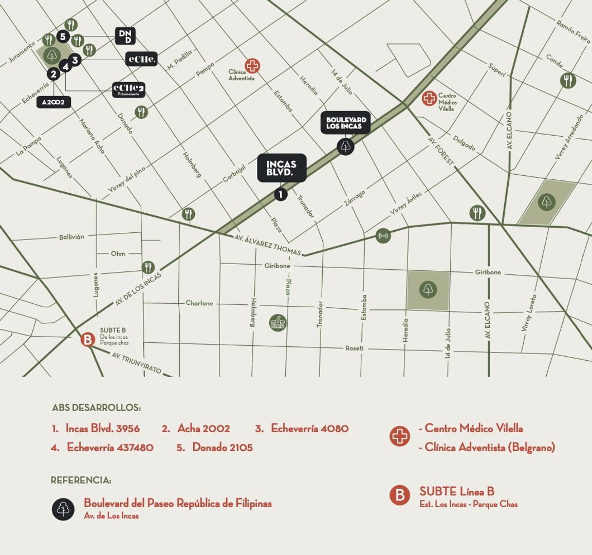 Av De Los Incas 3956 , Piso 5