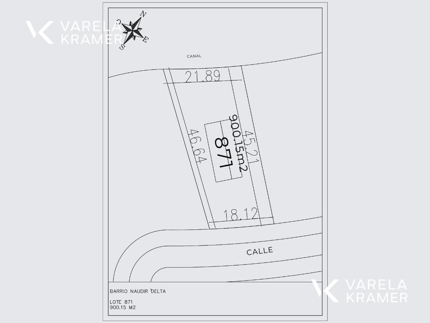 Terreno en Venta de 900,0 m2