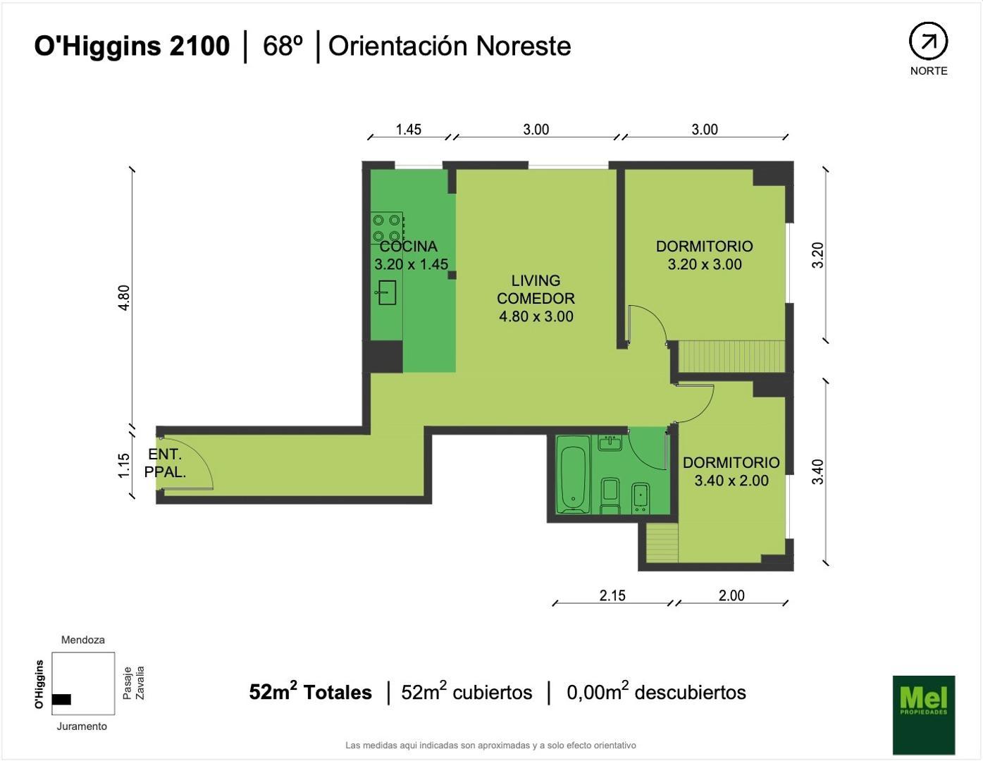 O'higgins 2100, Piso 2