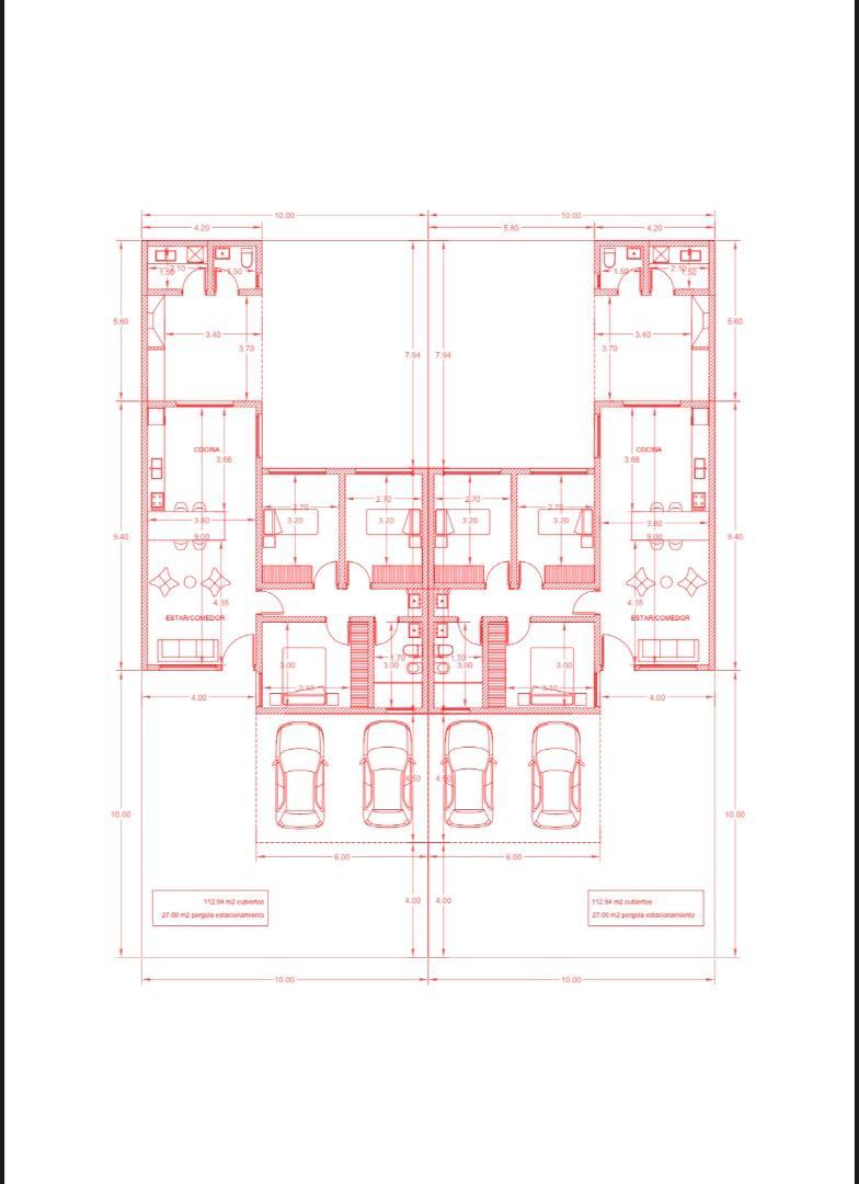 Casa 4 ambientes con 2 baños
