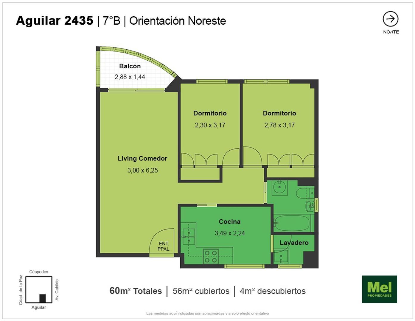 Aguilar 2400, Piso 7