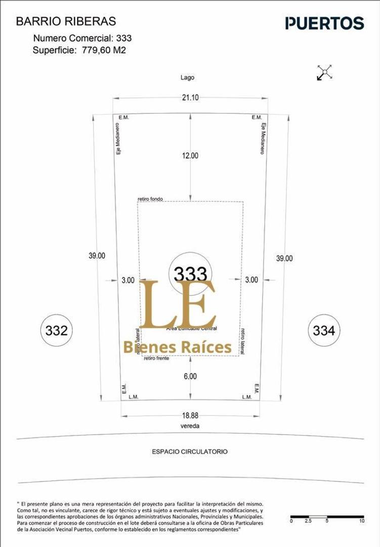 Terreno en Venta de 779,0 m2