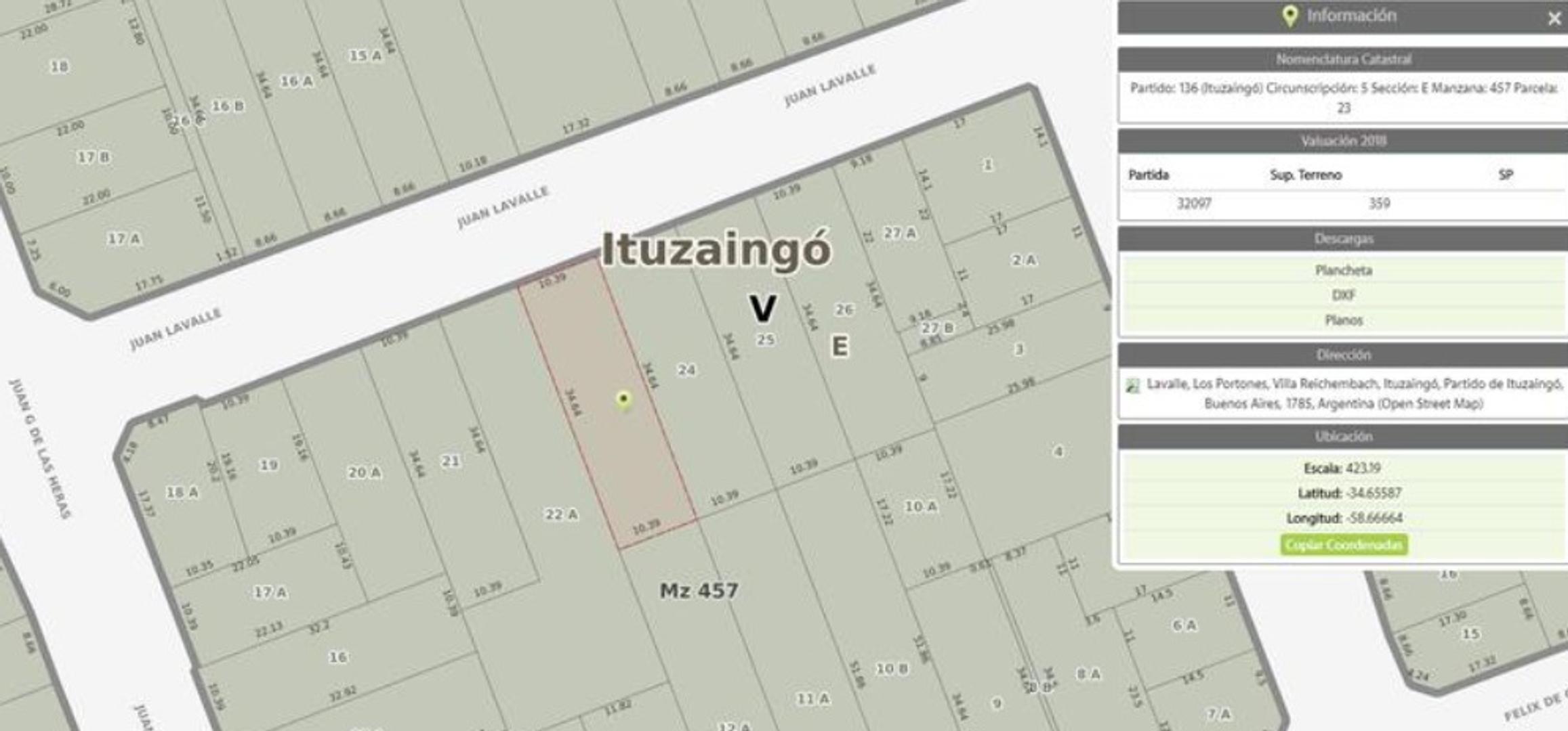 Terreno en Venta en Ituzaingo, USD 900.000