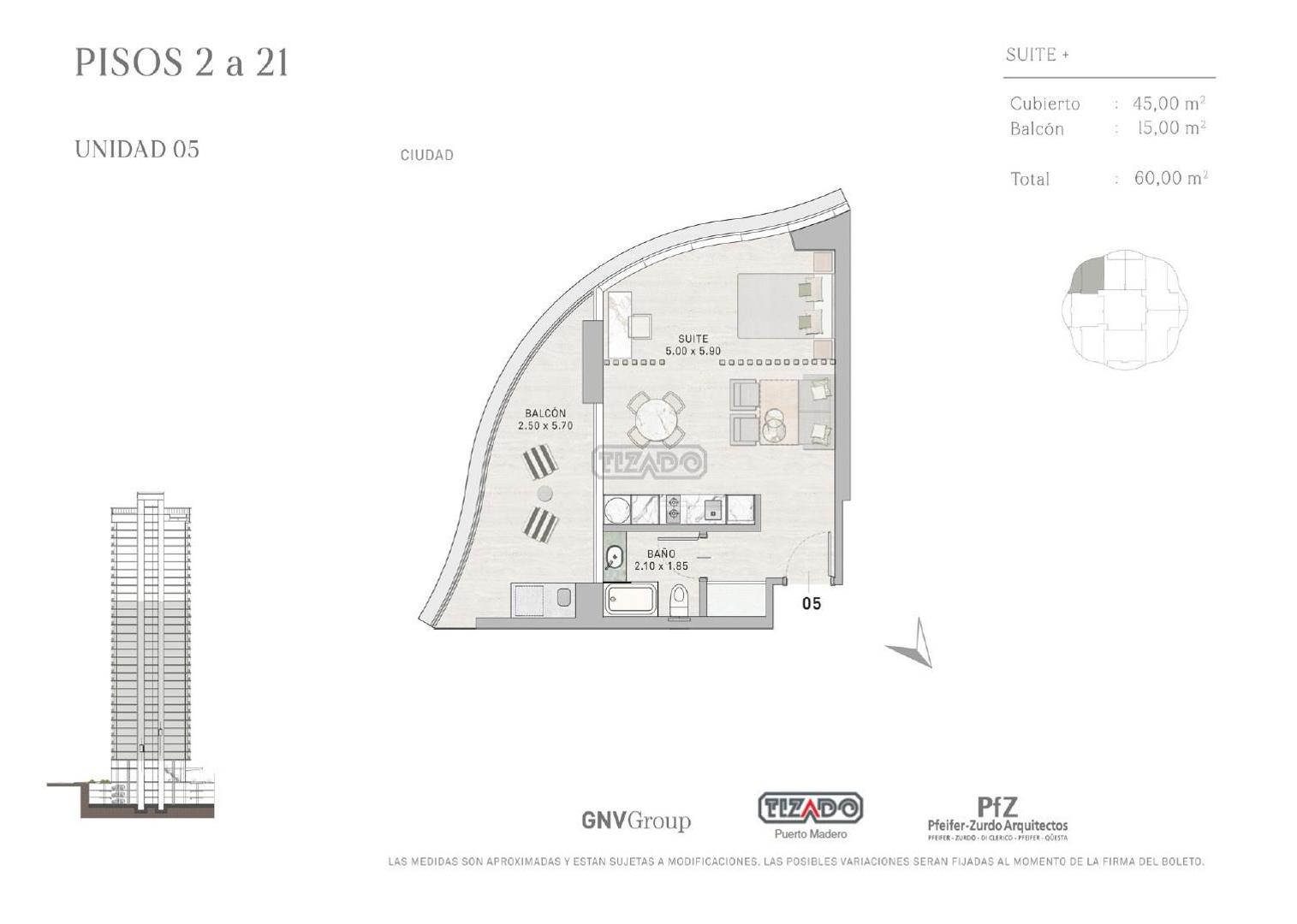 Departamento en Venta de Monoambiente