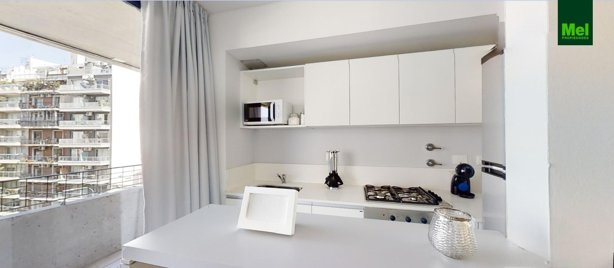 Departamento 2 ambientes con 2 baños