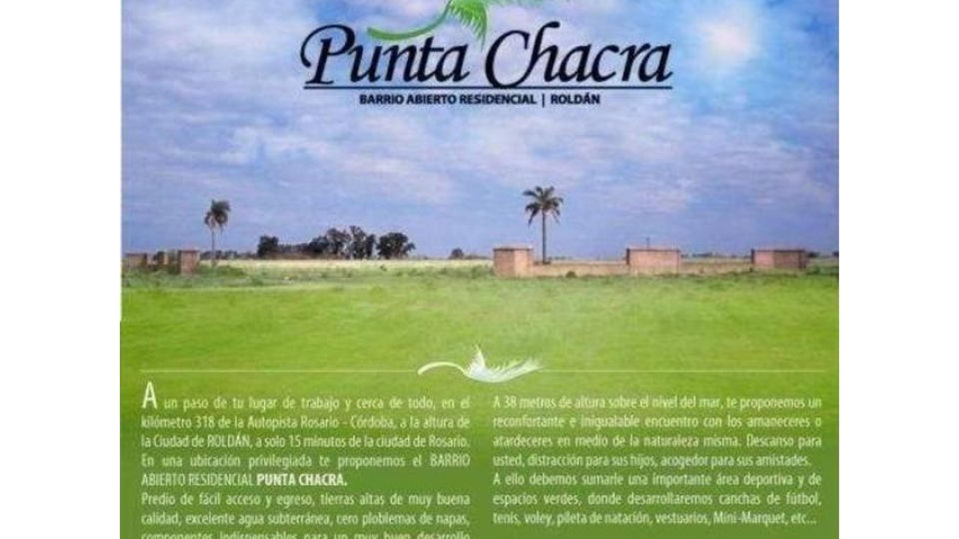 LOTE TERRENO EN PUNTA CHACRA ROLDAN. Escriturado..!