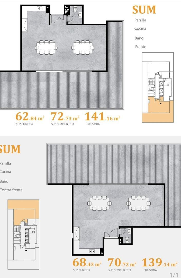 Departamento en Venta de 3 ambientes