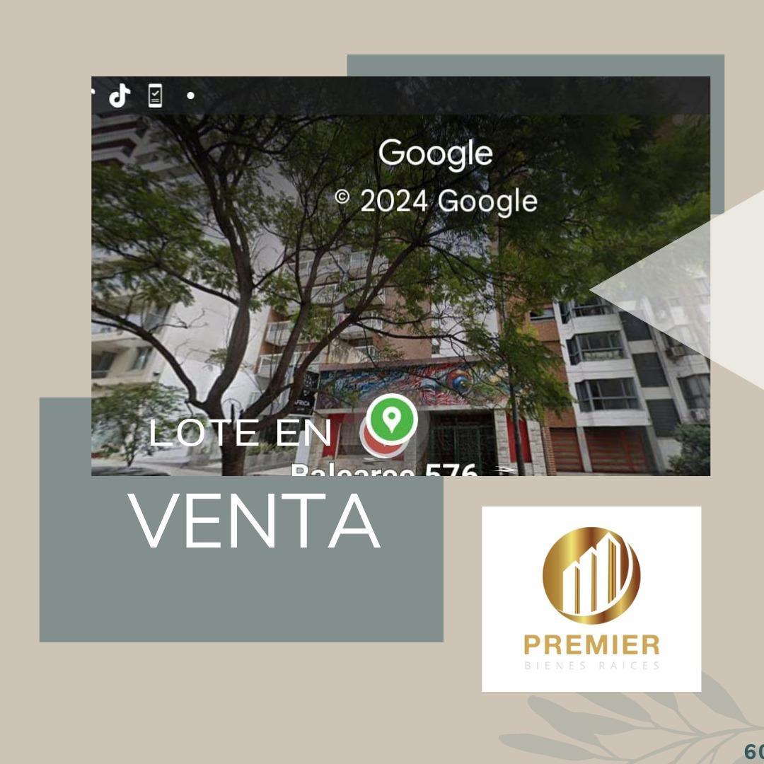 SE VENDE EXCELENTE LOTE SOBRE CALLE BALCARCE RINDE 3575 MTS.