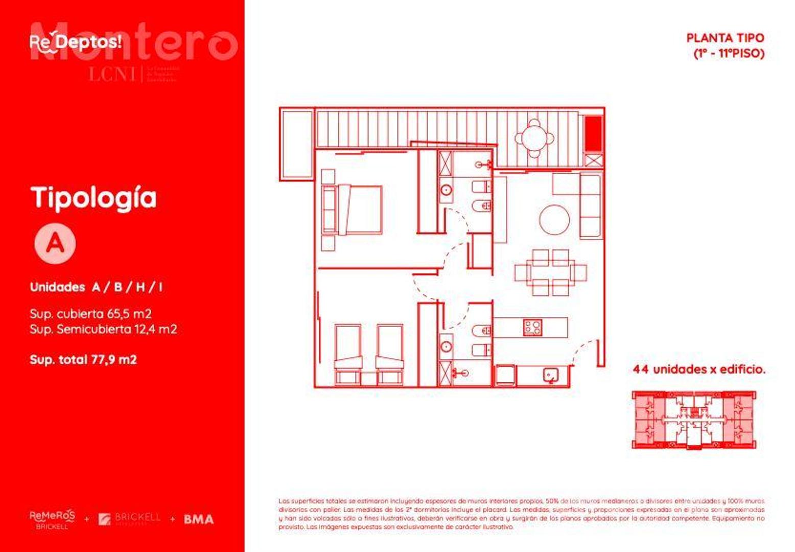Departamento en Venta con 1 cocheras