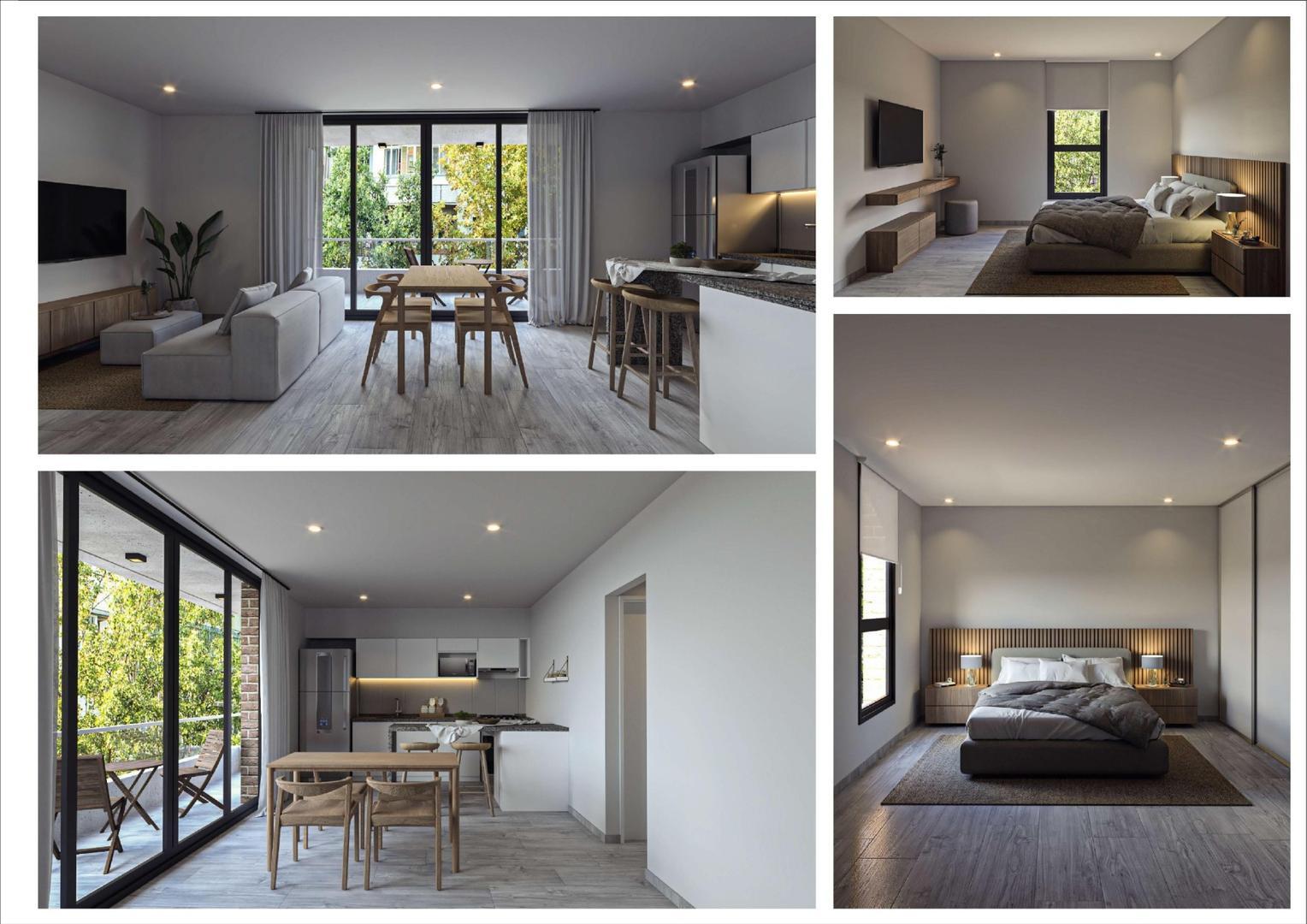 Departamento 2 ambientes con 1 baño