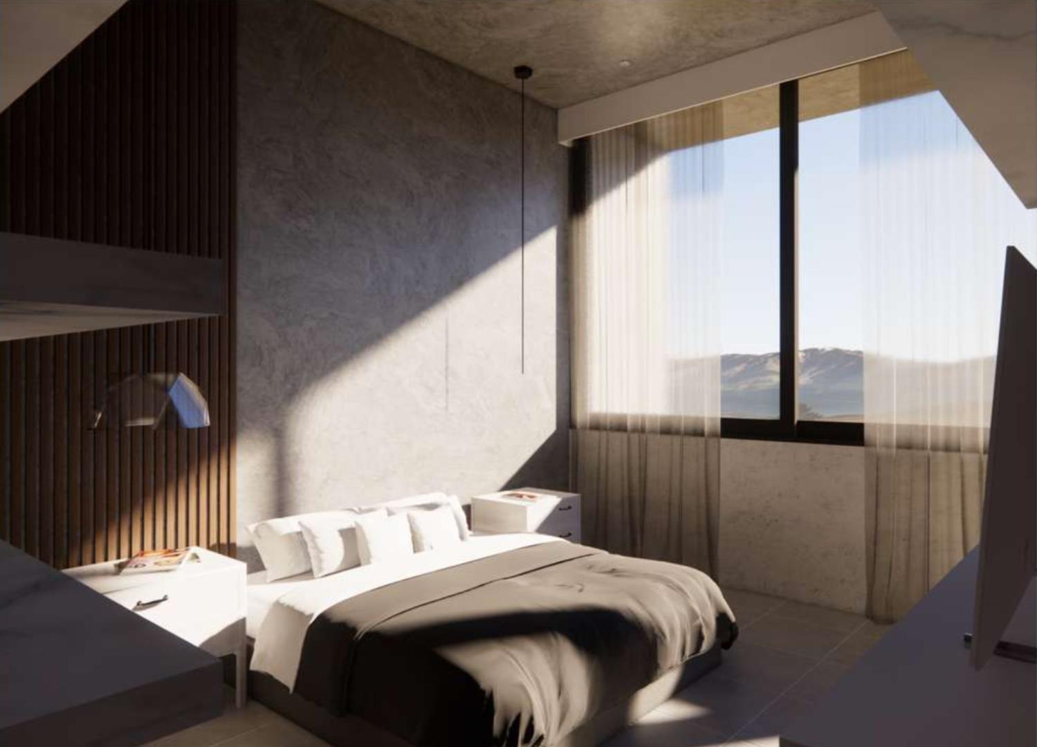 Casa 2 ambientes con 2 baños