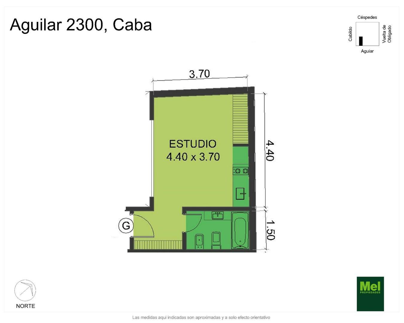 Aguilar 2300, Piso 3