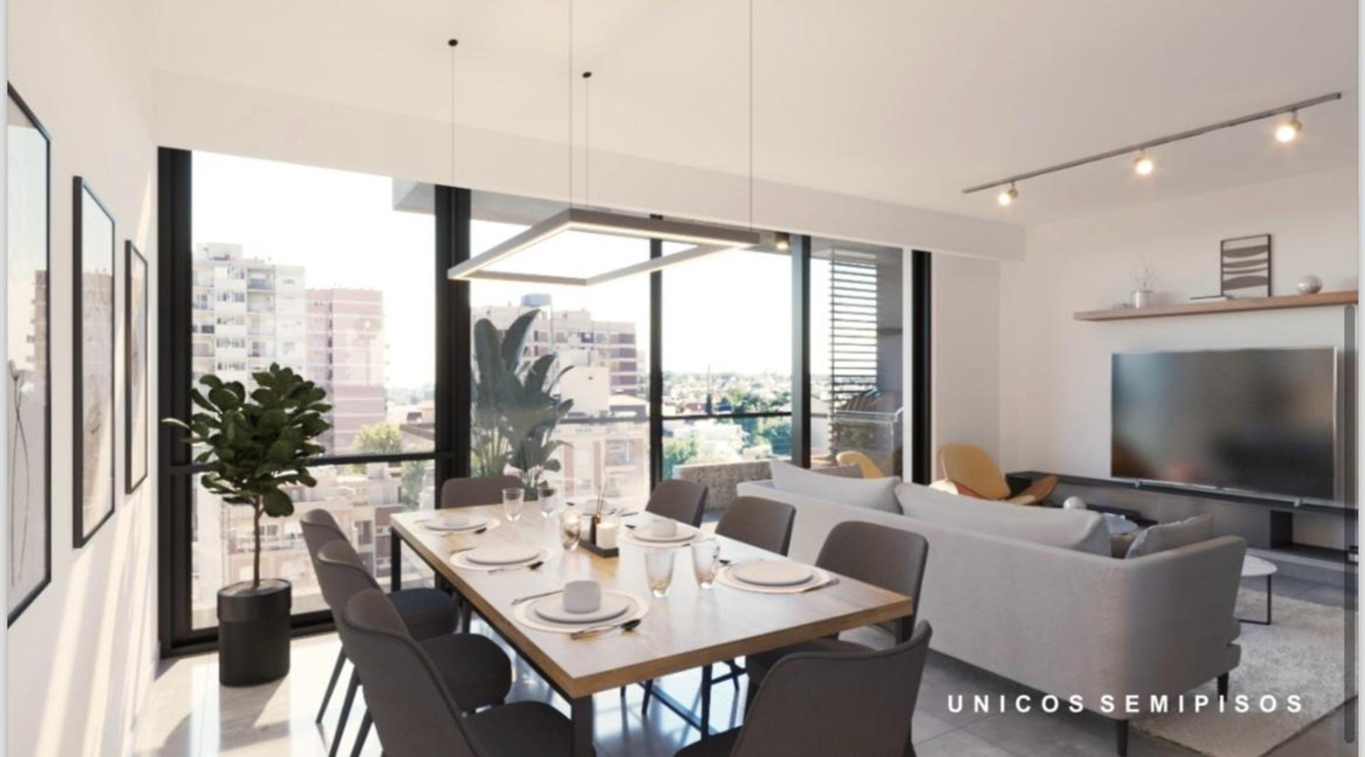 Departamento al frente semipiso