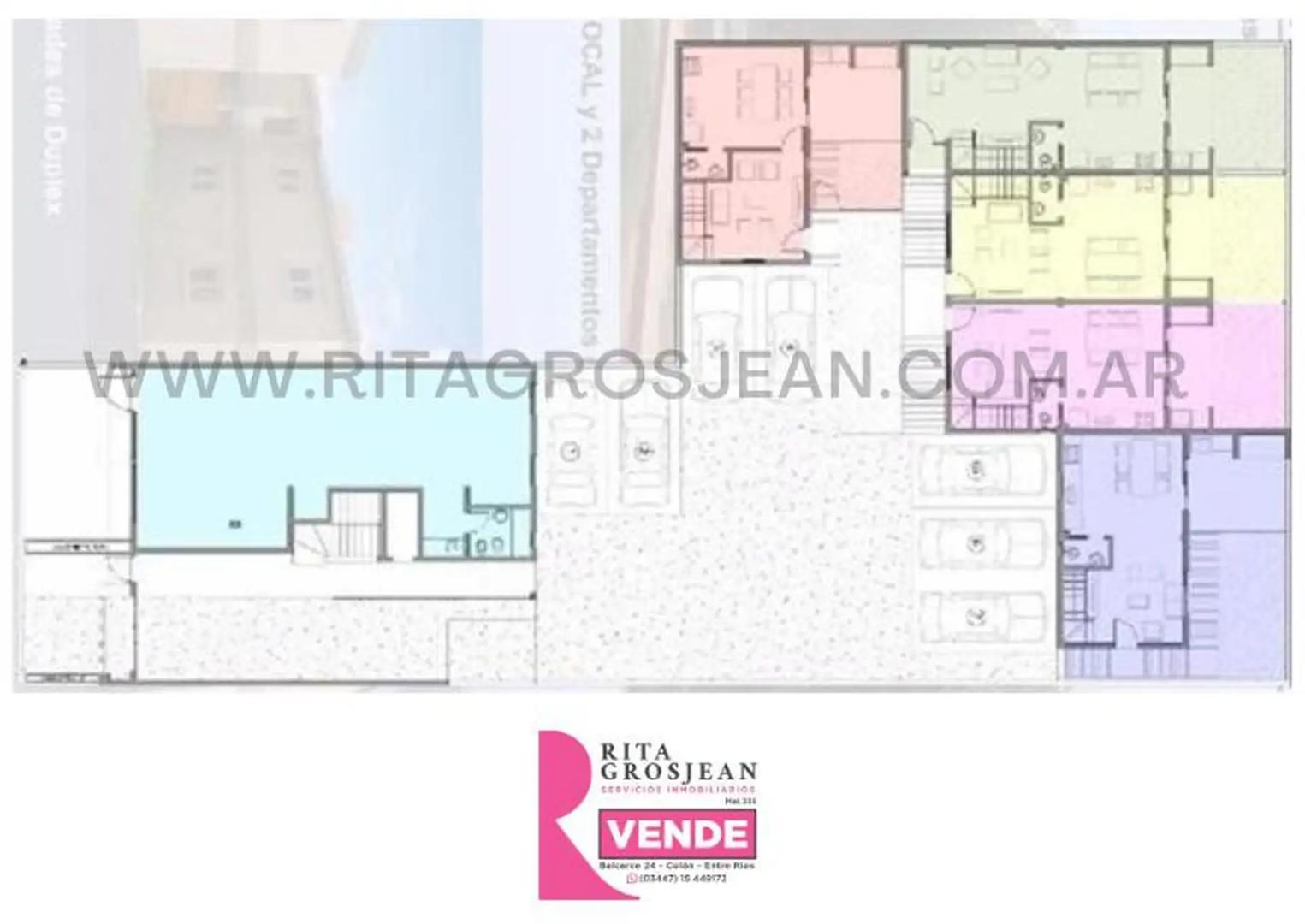 Departamento 3 ambientes con 2 baños