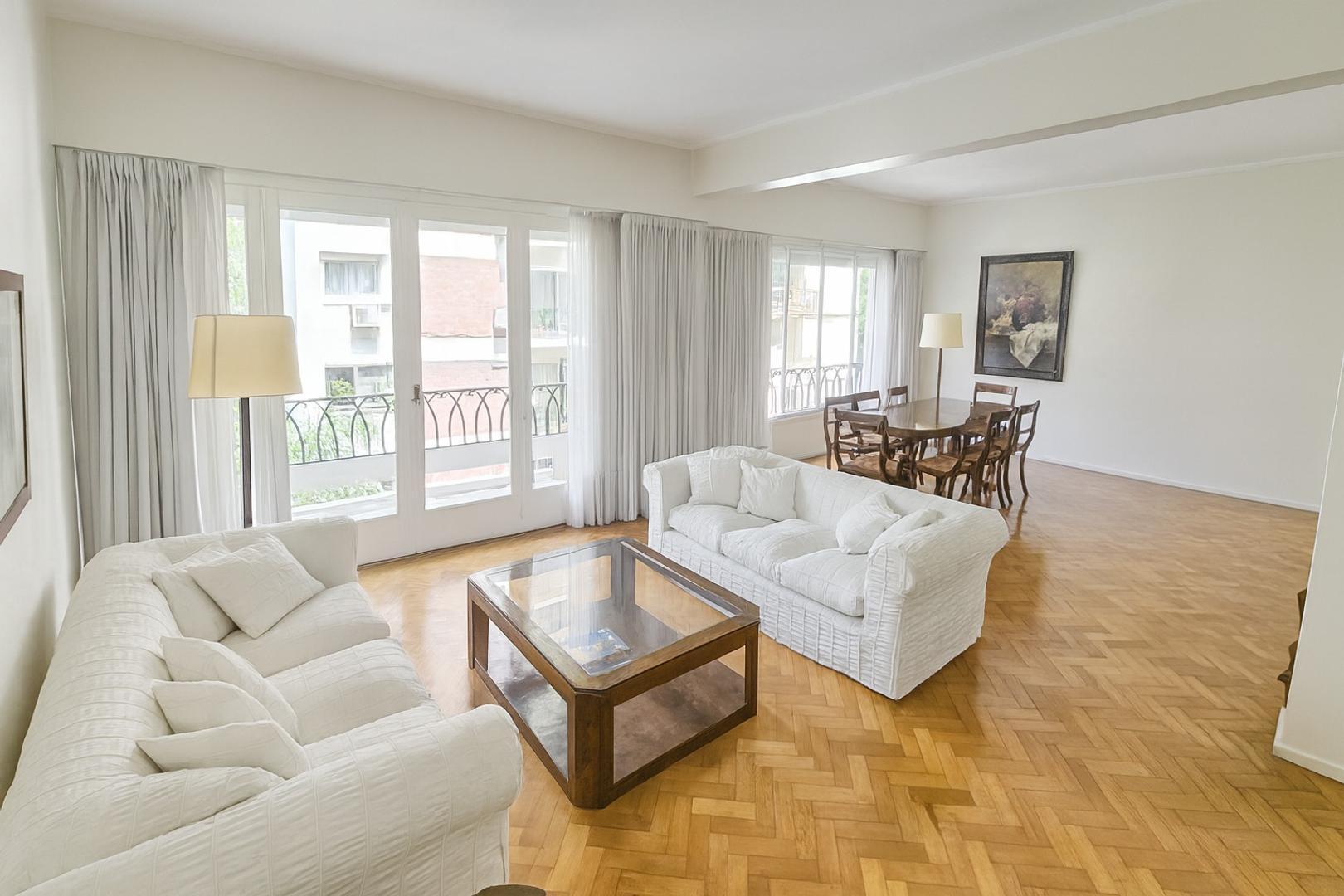 ALQUILER AMOBLADO 4 AMB + DEP. - BALCÓN - COCHERA OPCIONAL