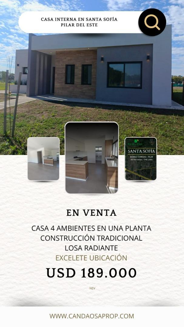 Nev. Casa Interna 4 Ambientes Santa Sofia - Pilar