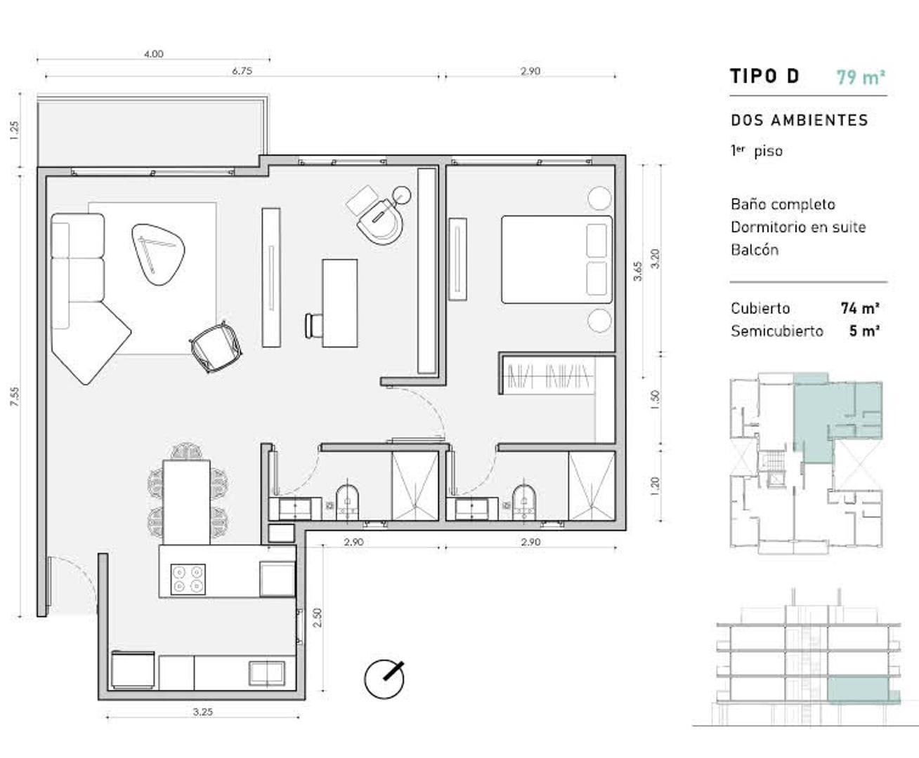 Departamento en venta, de pozo, en Av. Márquez, San Isidro