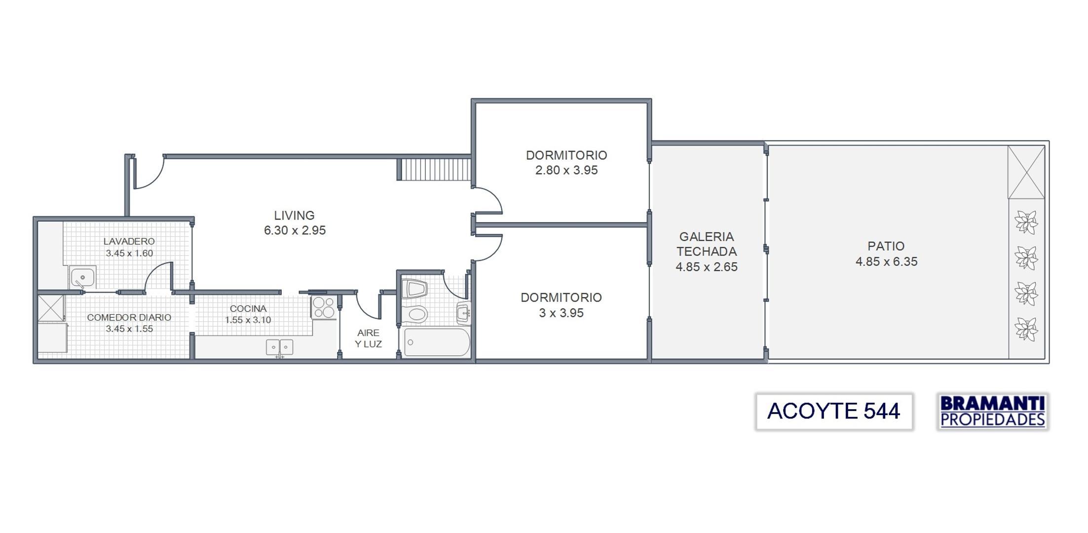 Departamento en Venta de 2 dormitorios