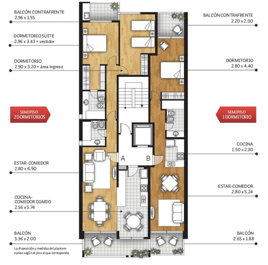 Santa Fe 2373 , Piso 04