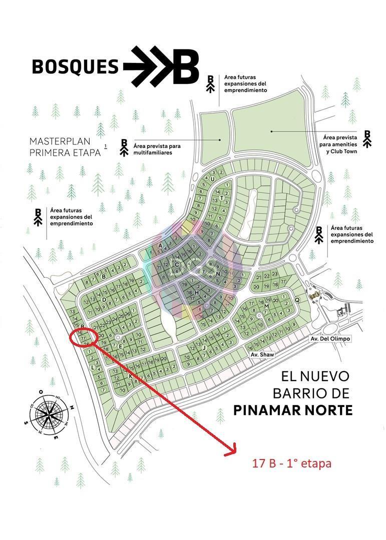Terreno en Venta en Pinamar, USD 120.000