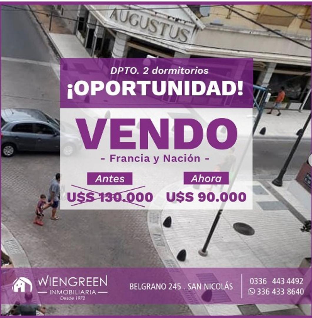 Vendo departamento céntrico de dos habitaciones