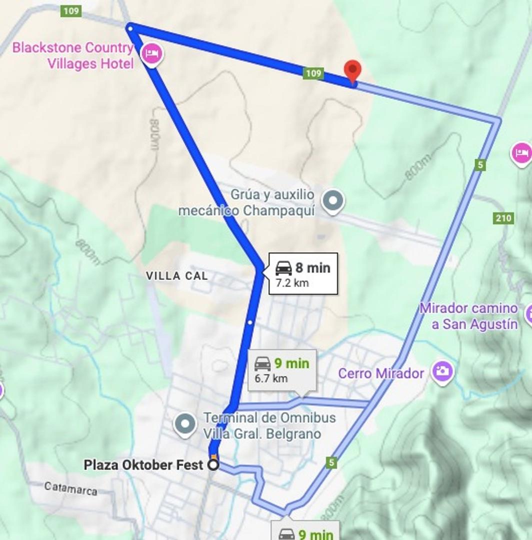 TERRENO EN VENTA EN VILLA GENERAL BELGRANO