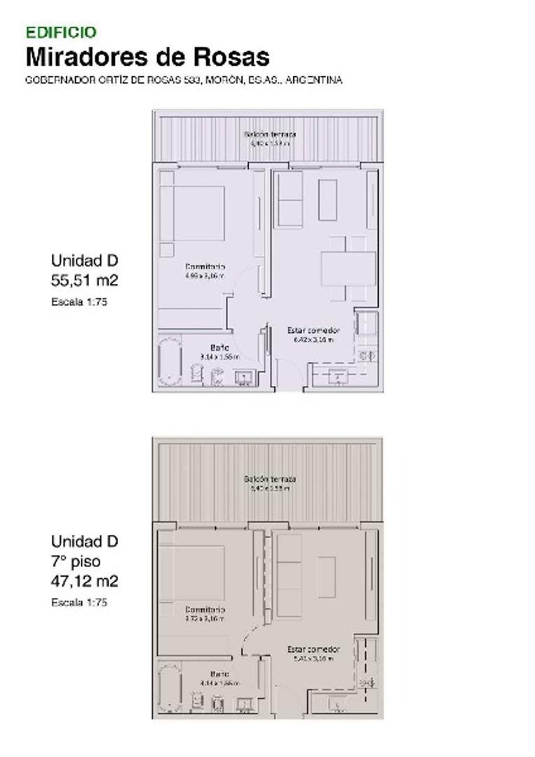 Departamento en Venta de 1 dormitorio