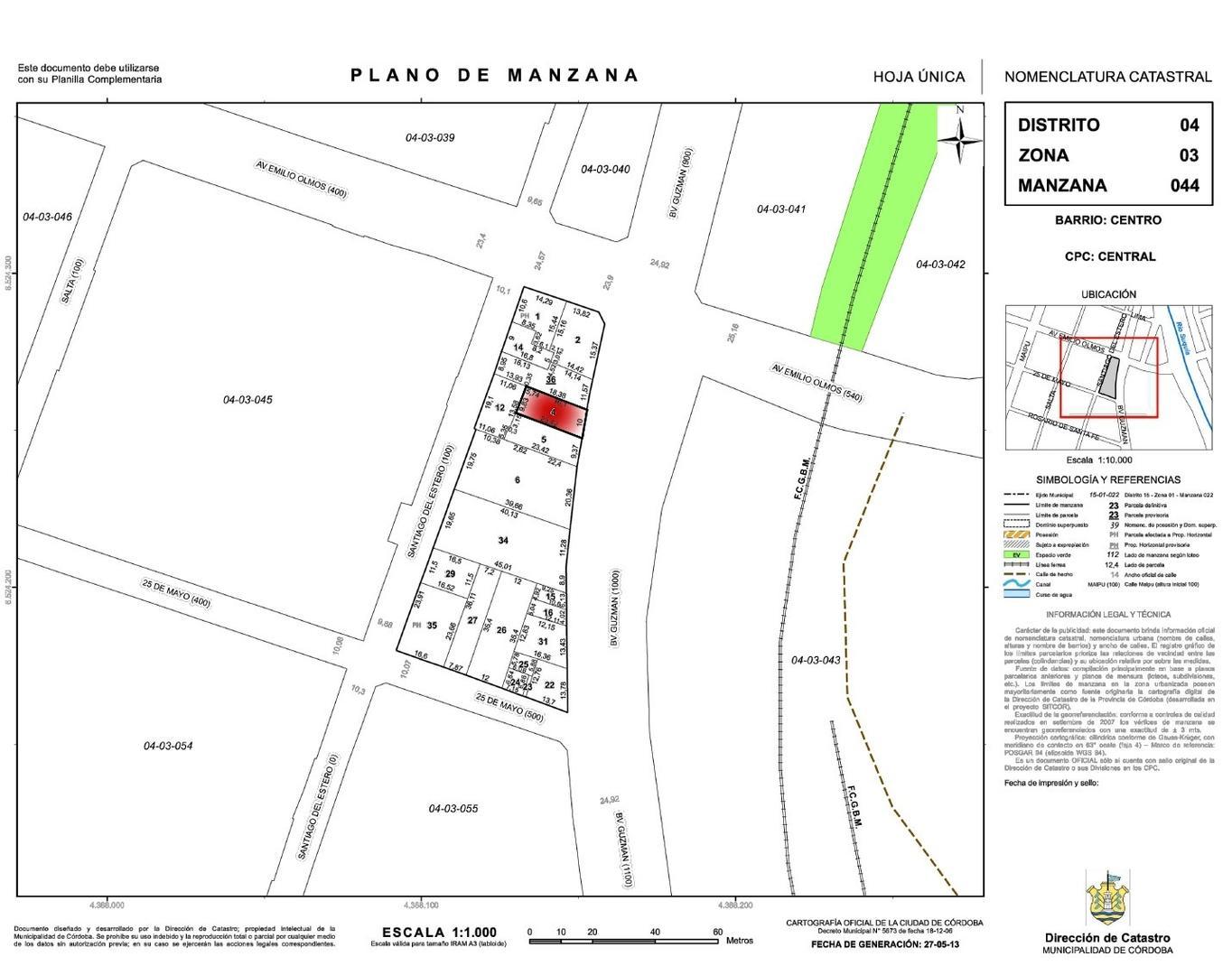 Terreno en Venta en Centro, USD 250.000