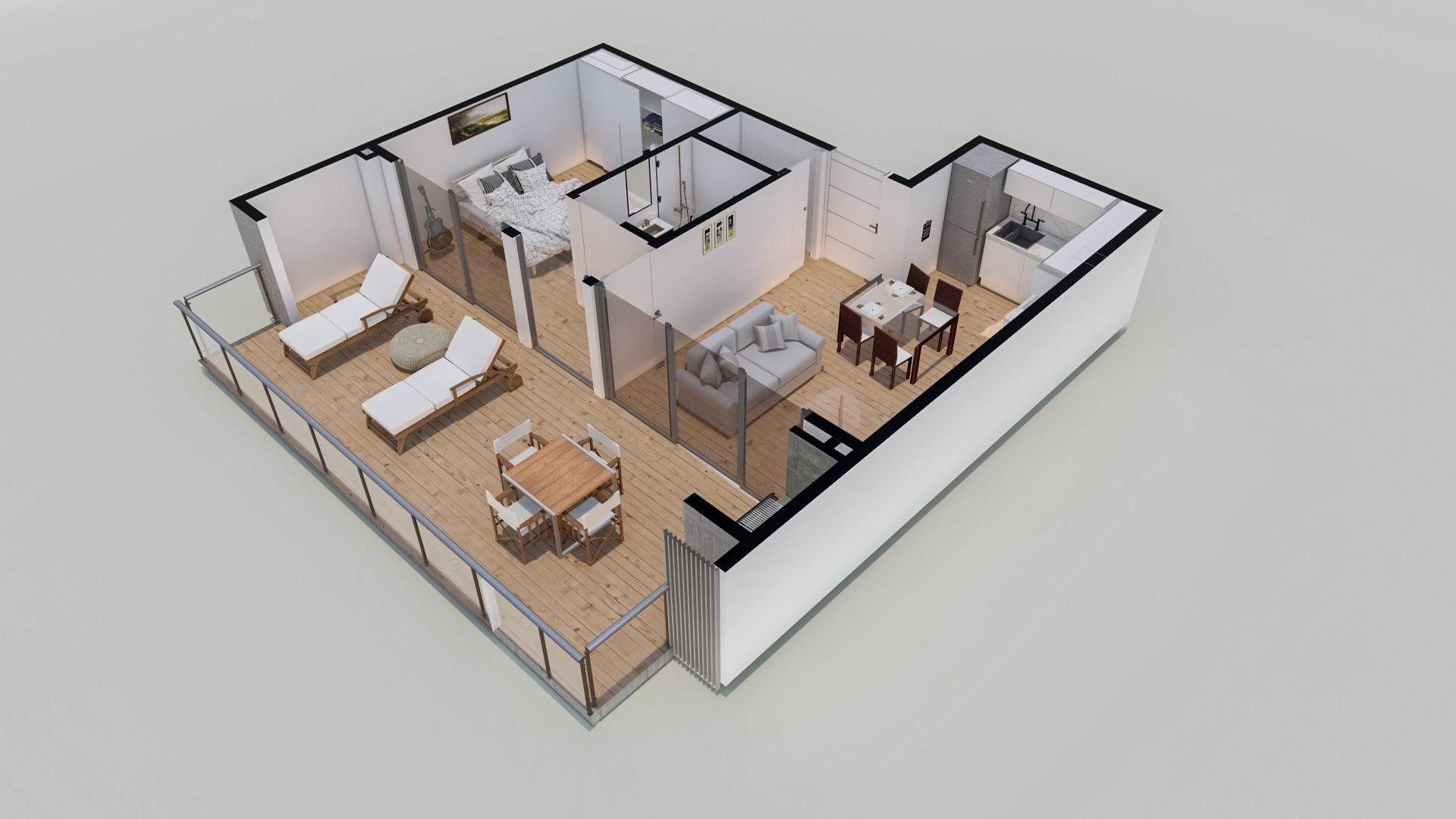 Departamento en Venta de 1 dormitorio