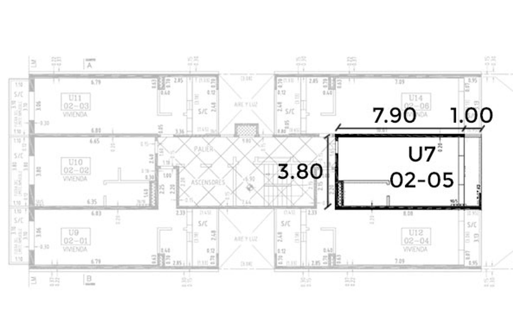 Departamento en Alquiler de Monoambiente