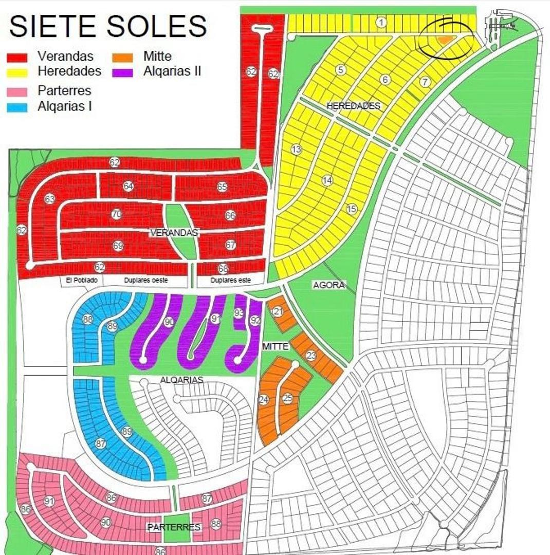 RECIBE MENOR Lote en Siete Soles HEREDADES