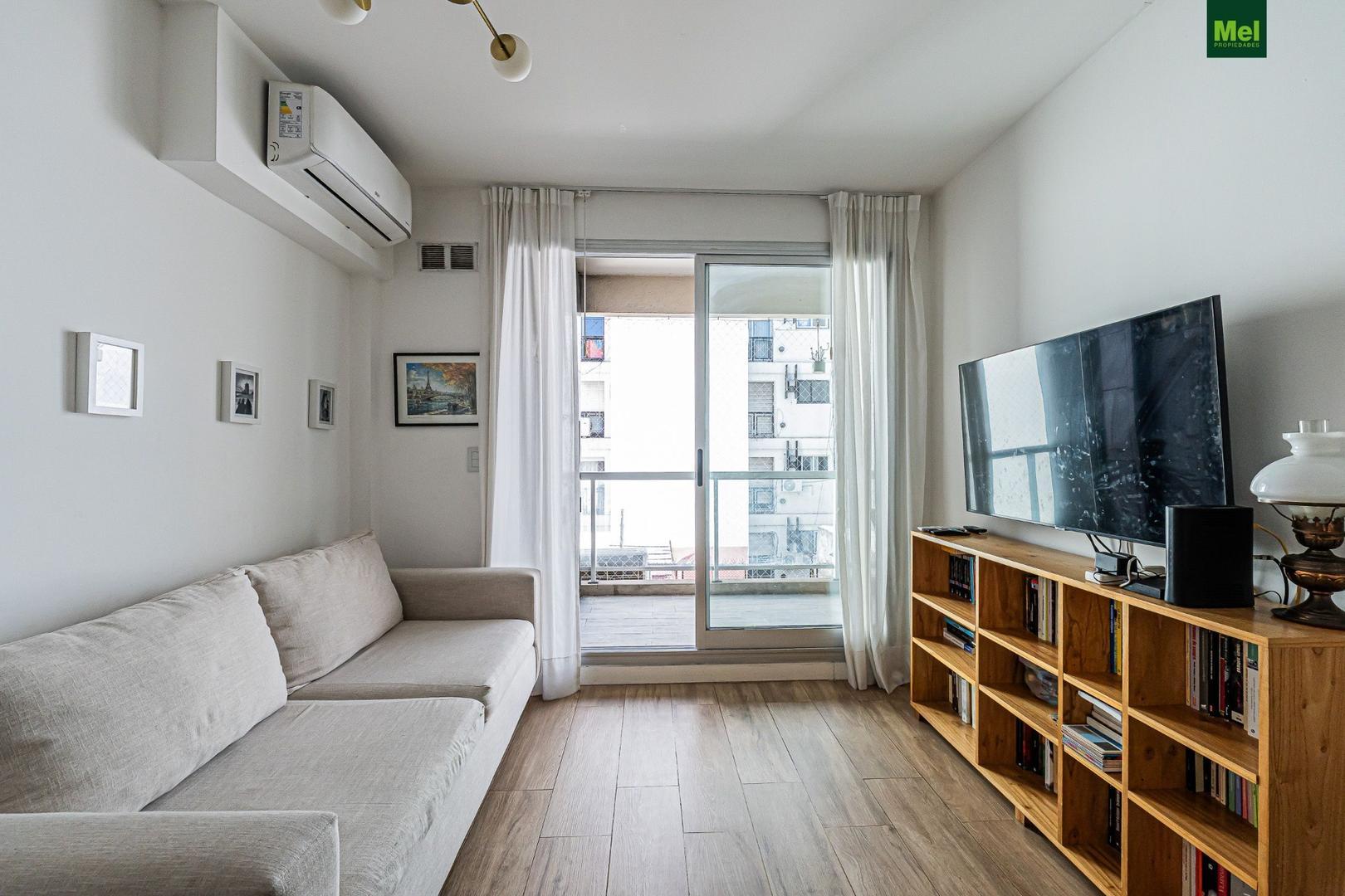 3 ambientes con balcón con parrilla en Caballito