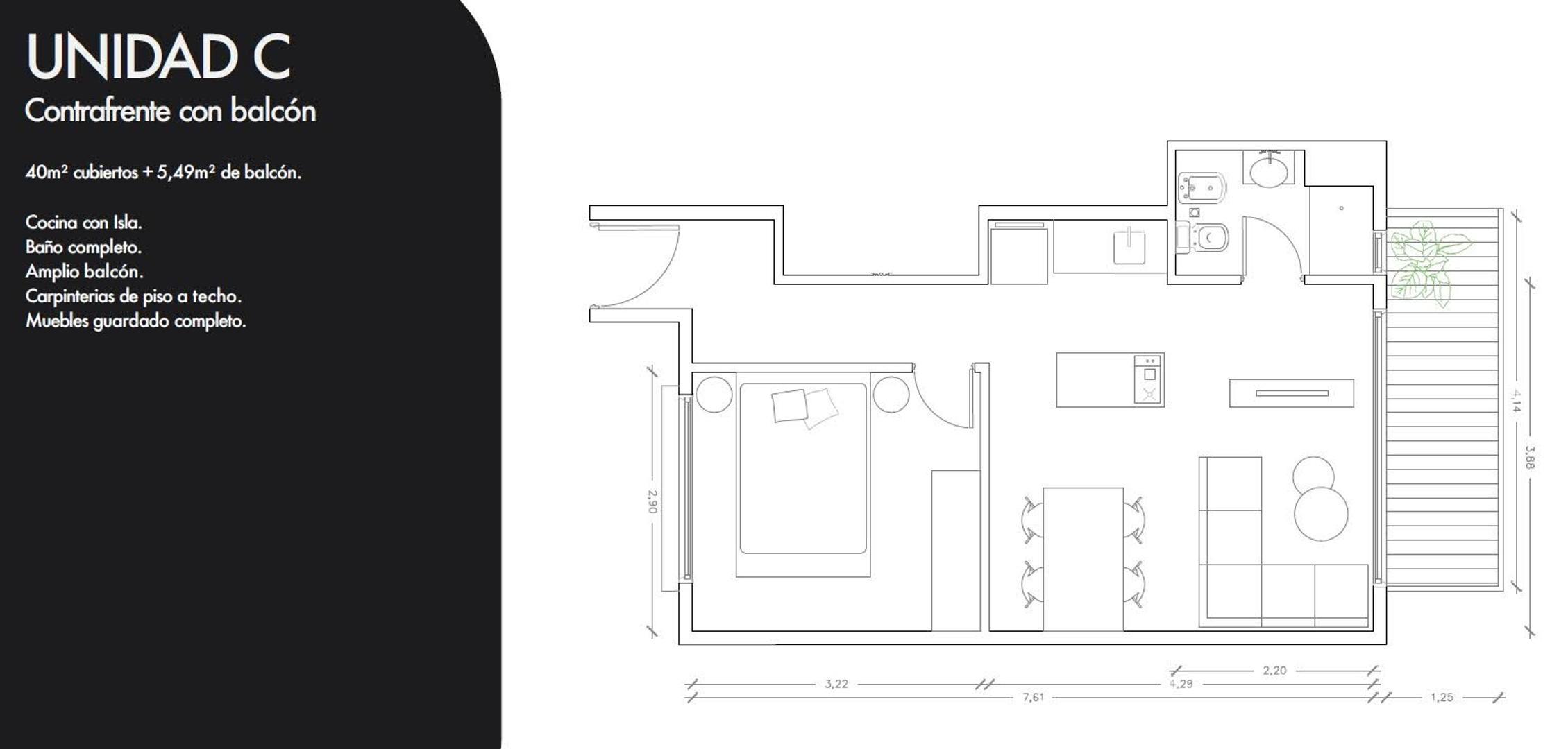 Departamento en el emprendimiento Edificio Santa Maria 2200,