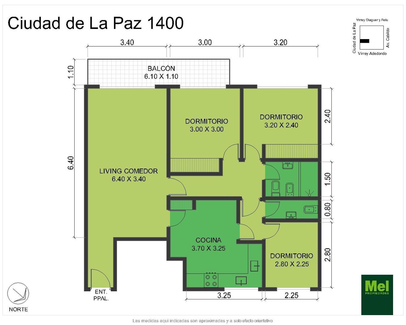 Ciudad De La Paz 1400, Piso 5